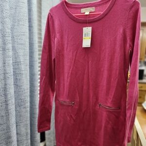 Michael Kors Vibrant Pink Knit Dress